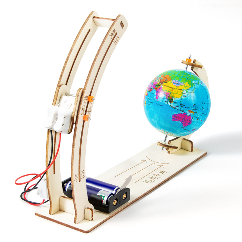 Science Experiment Diy Earth Day And Night Alternation Demonstration Model Children's Hand-Made Science And Technology Small Teaching Aid Material Kit Item Picture