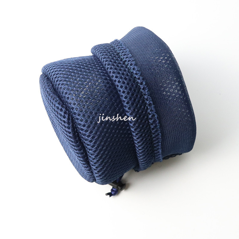 Hot-selling round-bottom mesh audio bag with drawstring and drawstring opening sandwich mesh small cloth bag, earphone storage mesh cloth bag manufacturer Application Scenario