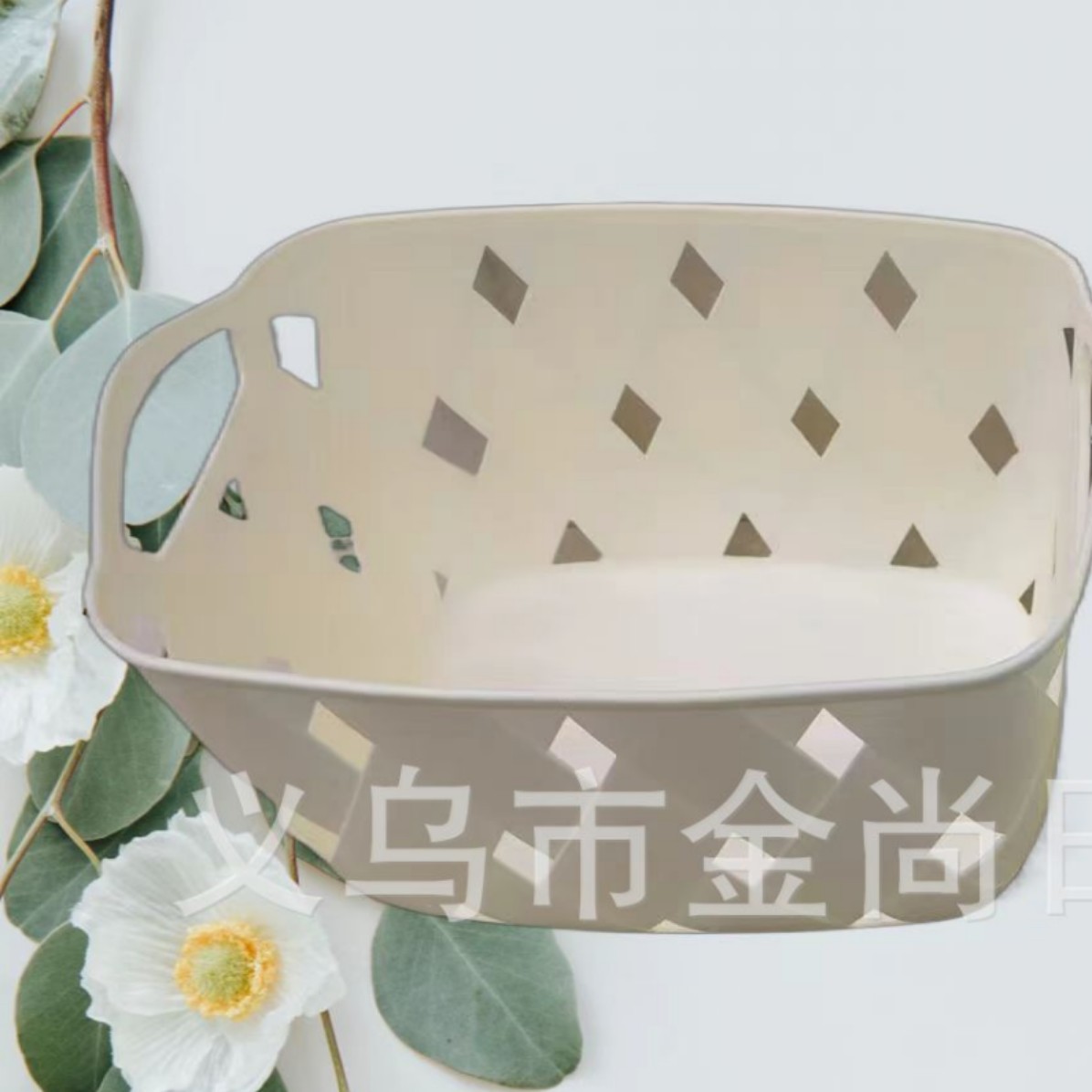 Wholesale new rectangular storage baskets, uncovered desktop sundries storage boxes, bathroom cosmetics storage baskets details Picture