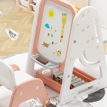 儿童室内可升降画板桌宝宝家用学习桌椅