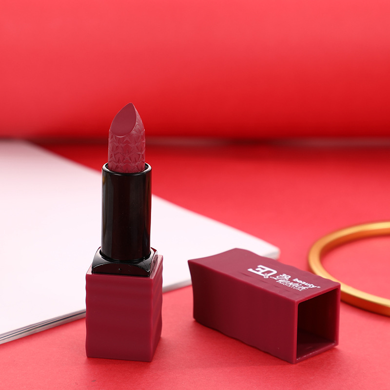 3Q Beauty Cross Border China Style Matte Mist Sculpted Lipstick Moisturizing Non-Pull Dry Easy Color Lipstick Set Specification drawing