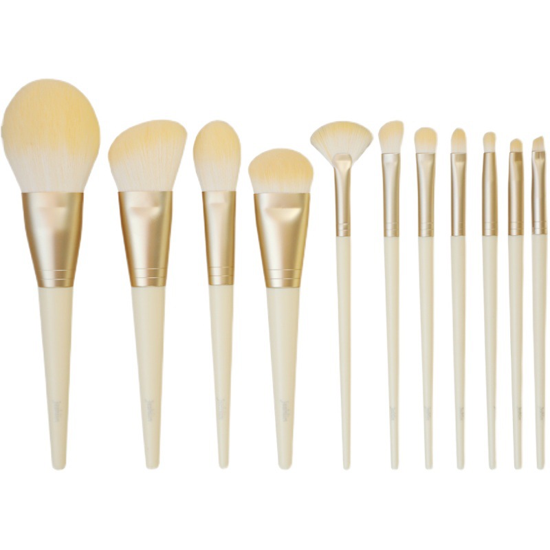 Jie Shilin 11 Small Milk Skin Novice Makeup Brush Loose Powder Highlighter Blush Brush Eye Shadow Concealer Brush Cangzhou Set Brush Item Picture