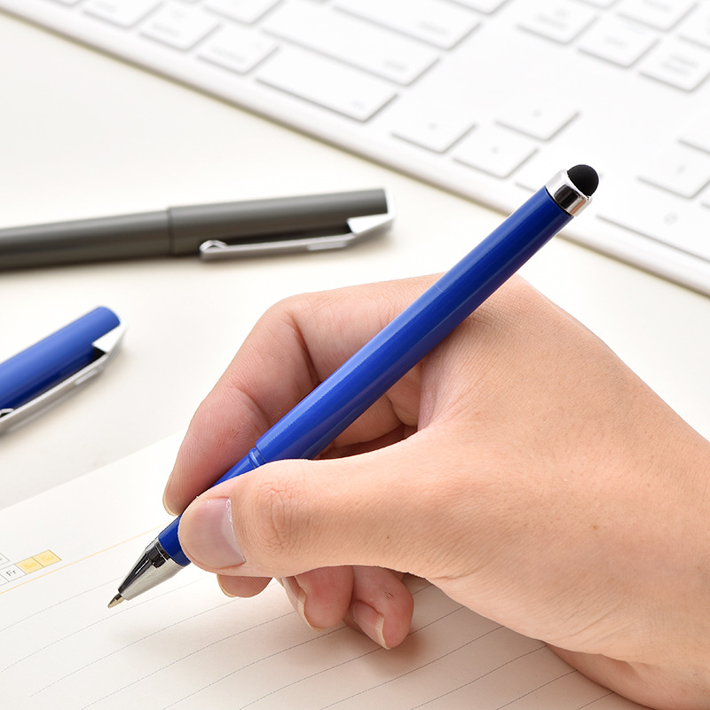 Printable Logo Capacitive Metal Ballpoint Pen Office Stationery Business Meeting Signature Pen Student Stationery Wholesale Application Scenario