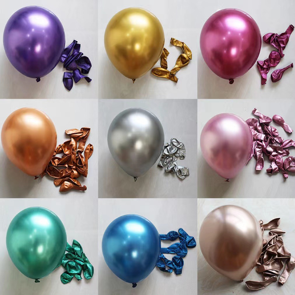 金属气球 5寸10寸12寸18寸加厚乳胶气球婚房布置店铺开业活动批发