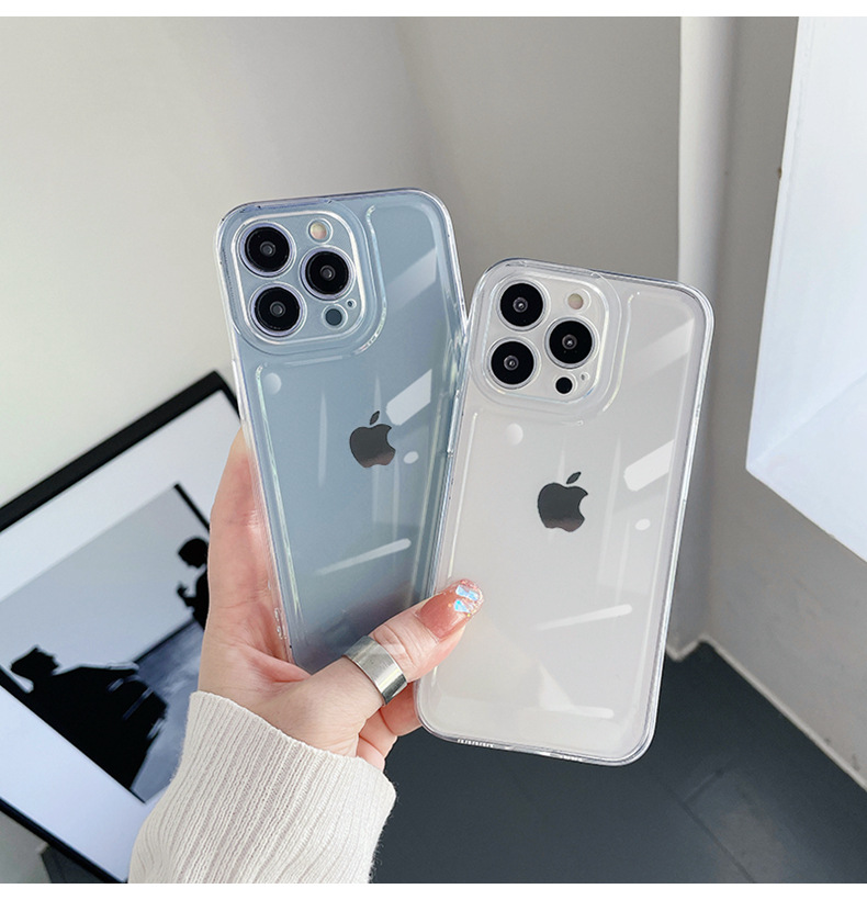Suitable for the new iphone17 phone case 16Pro, Apple transparent hollow case, thickened silicone TPU anti-drop soft case pic 8