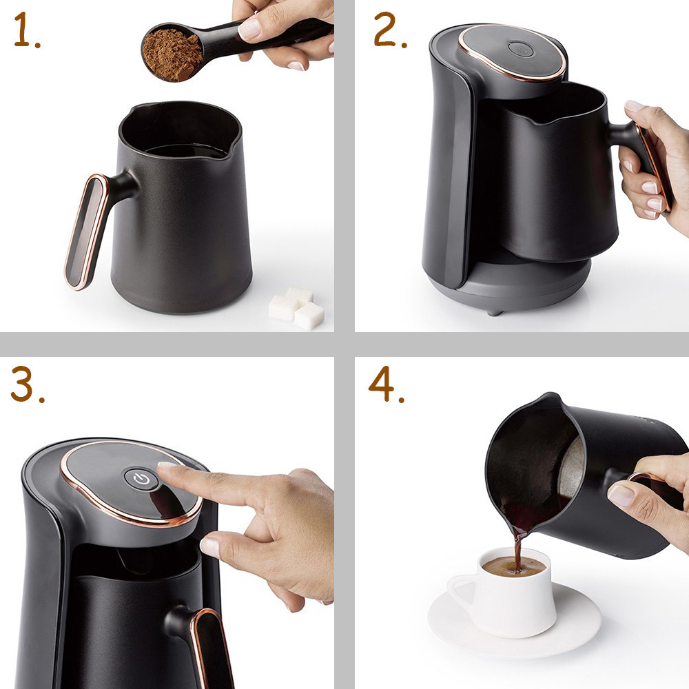 Coffee Pots Moka Pot 0.5L Semi-Automatic Turkish Coffee跨境 Application Scenario