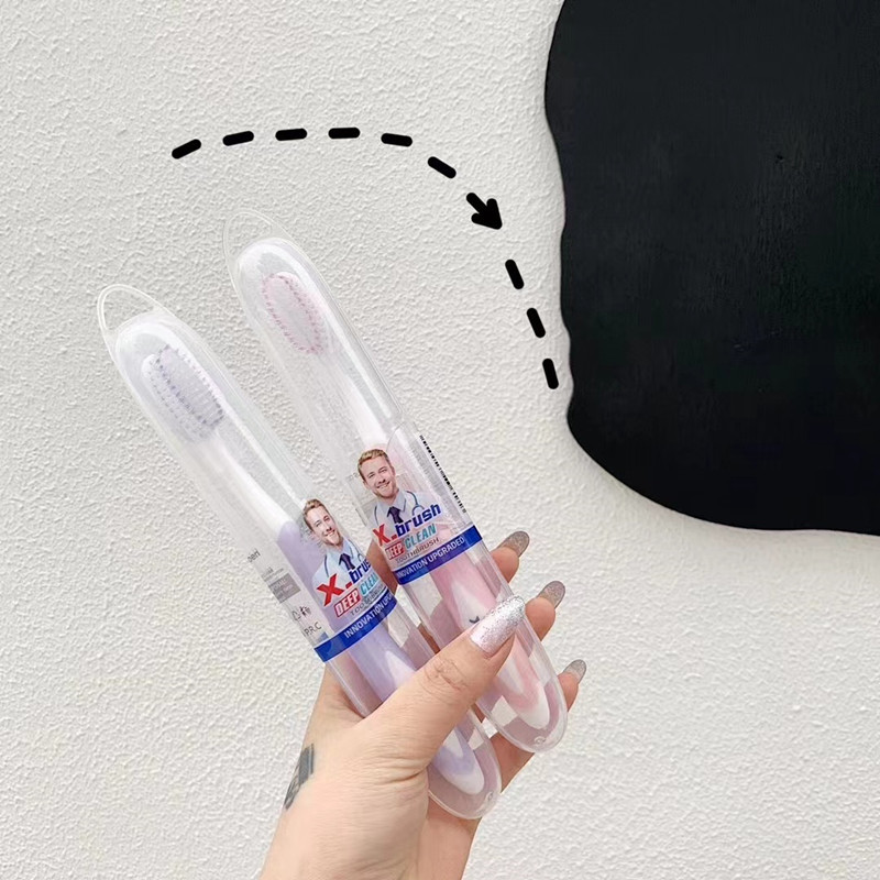 American X-Brush High-Grade Soft Bristle Toothbrush 12 Independent Packaging Adult Home Travel Toothbrush Manufacturers Wholesale Application Scenario