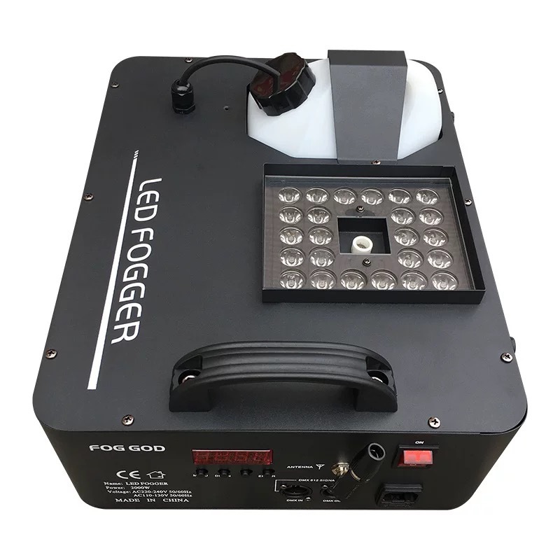 Stage 2025 hotsale 1500W upper jet column smoke machine, 24 full-color LED smoke machine, spray machine, wedding performance, bar prop,Vertical Upper Spray stage smoke machine wholesale Item Picture