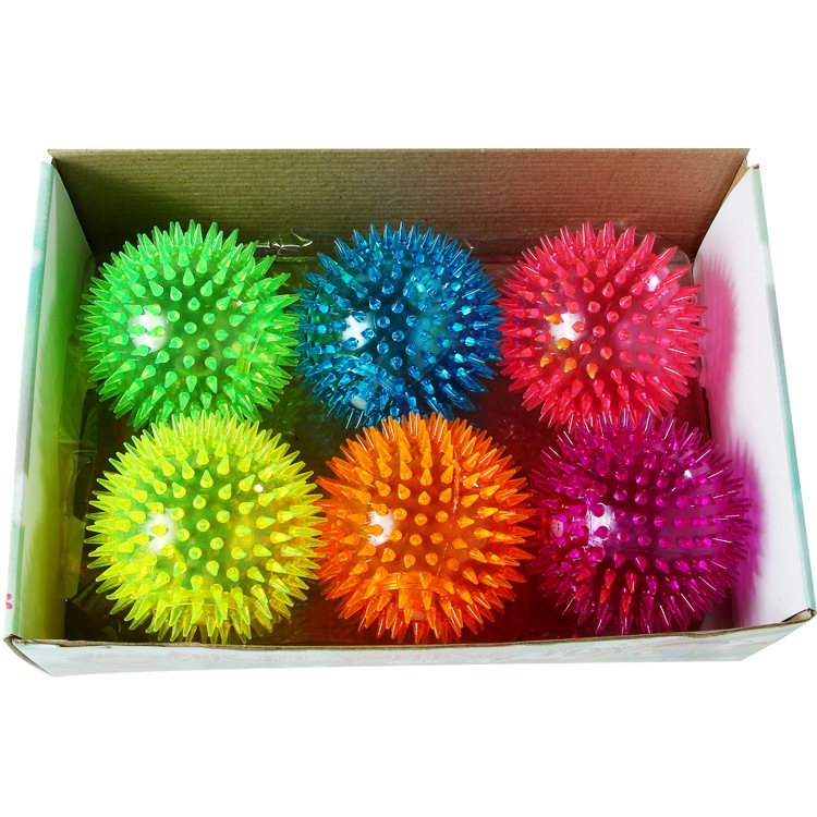 供应10cm/发声发光跳跳白底实物图