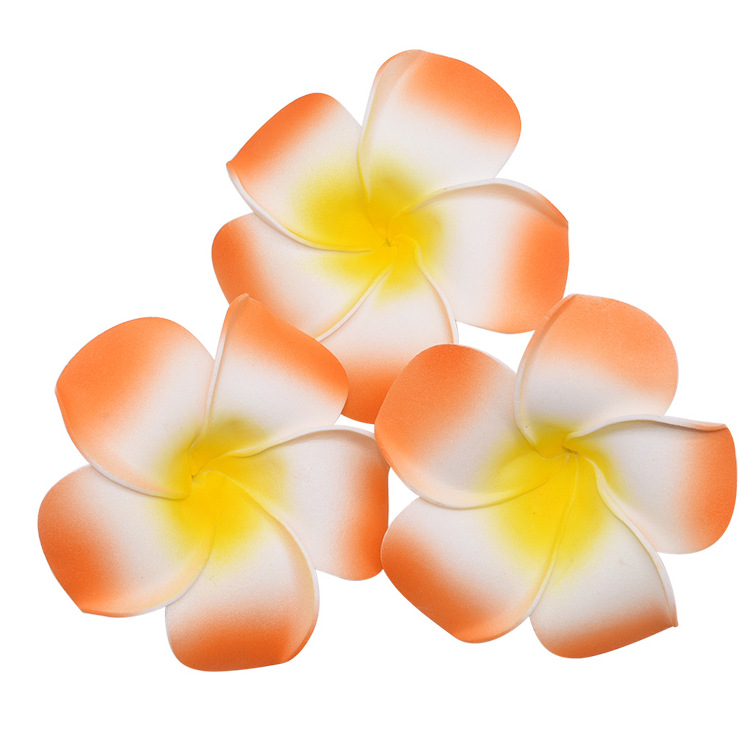 Colorful frangipani hair clips, headwear, flower hair accessories, seaside vacation simulation flower gift accessories, frangipani Item Picture