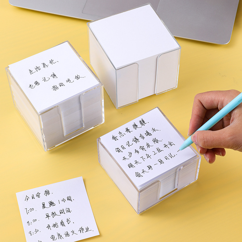 Wholesale of office white sticky notes, note-taking notes, sticky paper, square creative stationery Application Scenario