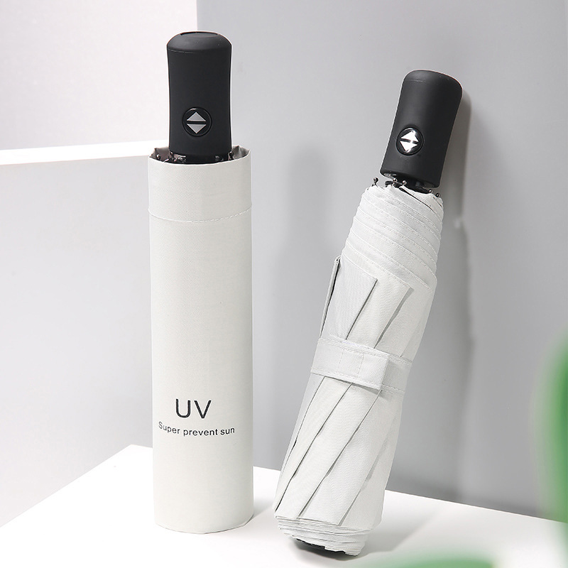 Folding fully automatic umbrella for male and female students, Korean version, all-weather sun protection and shade, large size UV protection Specification image