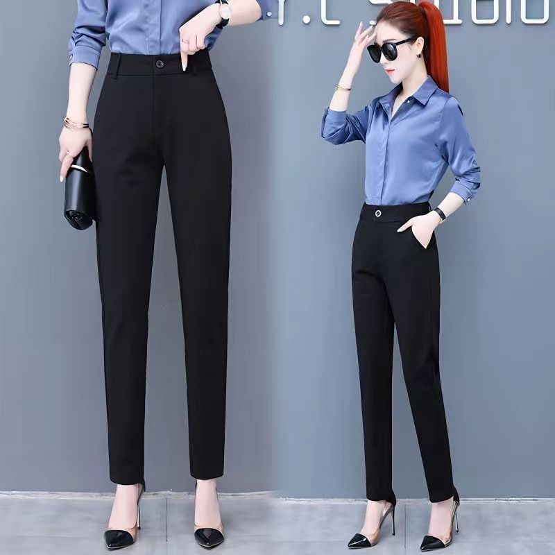 Dress Pants Women's Casual Pants 2023 Spring And Autumn New Thin Career Small Feet Suit Pants High-Grade Hotel Bank Working Pants