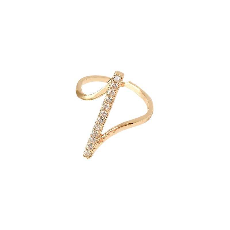 Kimoj's New Japanese-Style Light Luxury Hollowed-Out Ring Exudes A Sense Of High-End Elegance And Fashion. It's A Fashionable And Individual Index Finger Ring That Has Become A Popular Trend With A Cold And Slightly Set Design Item Picture