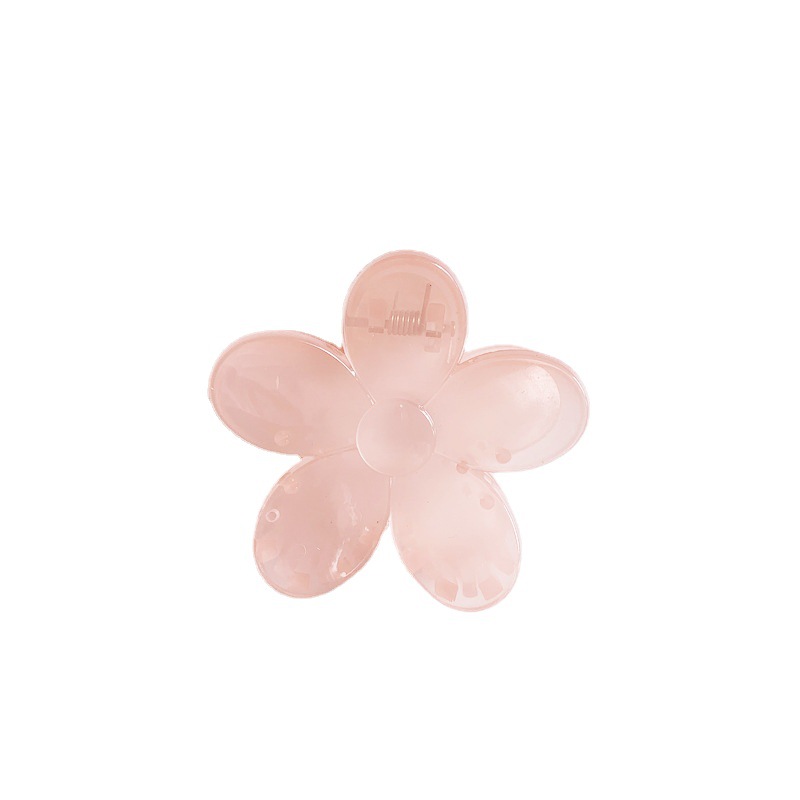 Korean Instagram Style Flower Bath Jelly Hairpin Morandi Girl Hairpin Grab Clip Back Of Head Hair Clip Item Picture