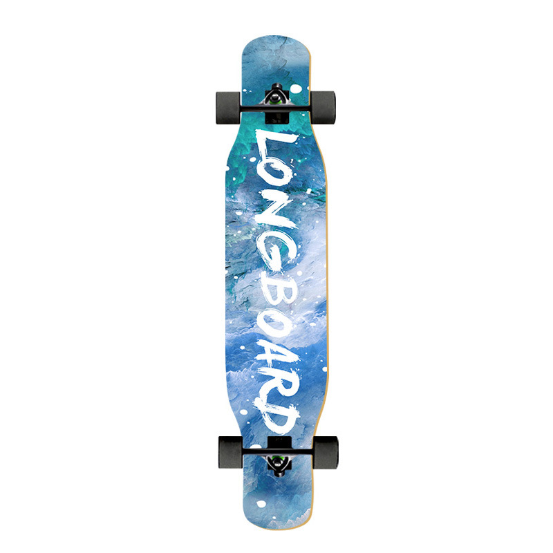 Distribution Dream Hollow Longboard Skateboarding Beginner Boys & Girls Children Adult Brush Street Walking Dc Flat Flower Quadrille Edition Item Picture
