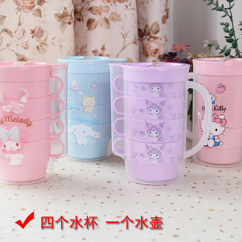Food grade cold kettle set for home living room Japanese plastic summer plastic kettle kettle Kulomi Yugui dog