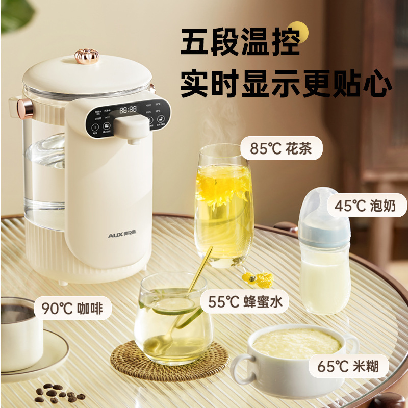 Glass electric heating bottle for household use