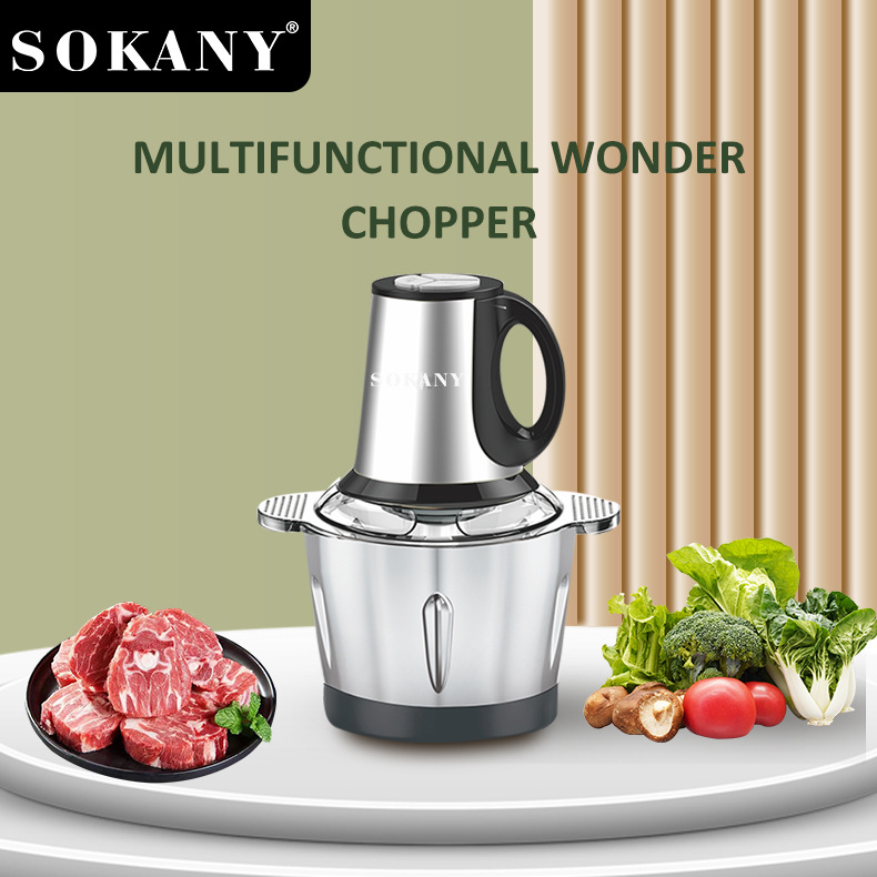 SOKANY 7011NEW Electric Household 3L meat grinder, vegetable cutter, multi-functional kitchen food processor