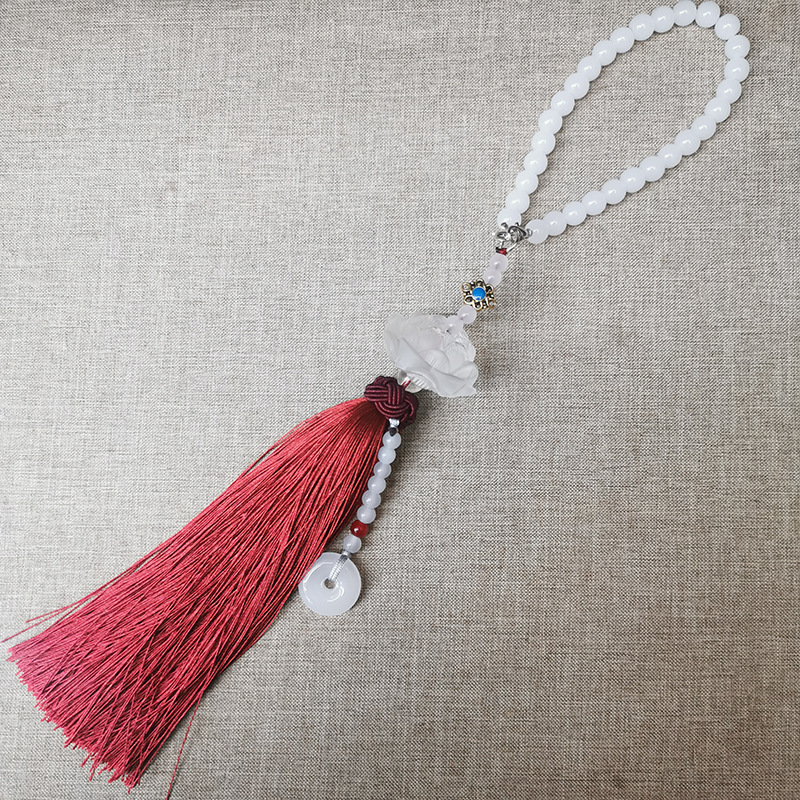 High-end lotus car interior pendants, high-end, fashionable, individual and creative safety pendant accessories pic 6