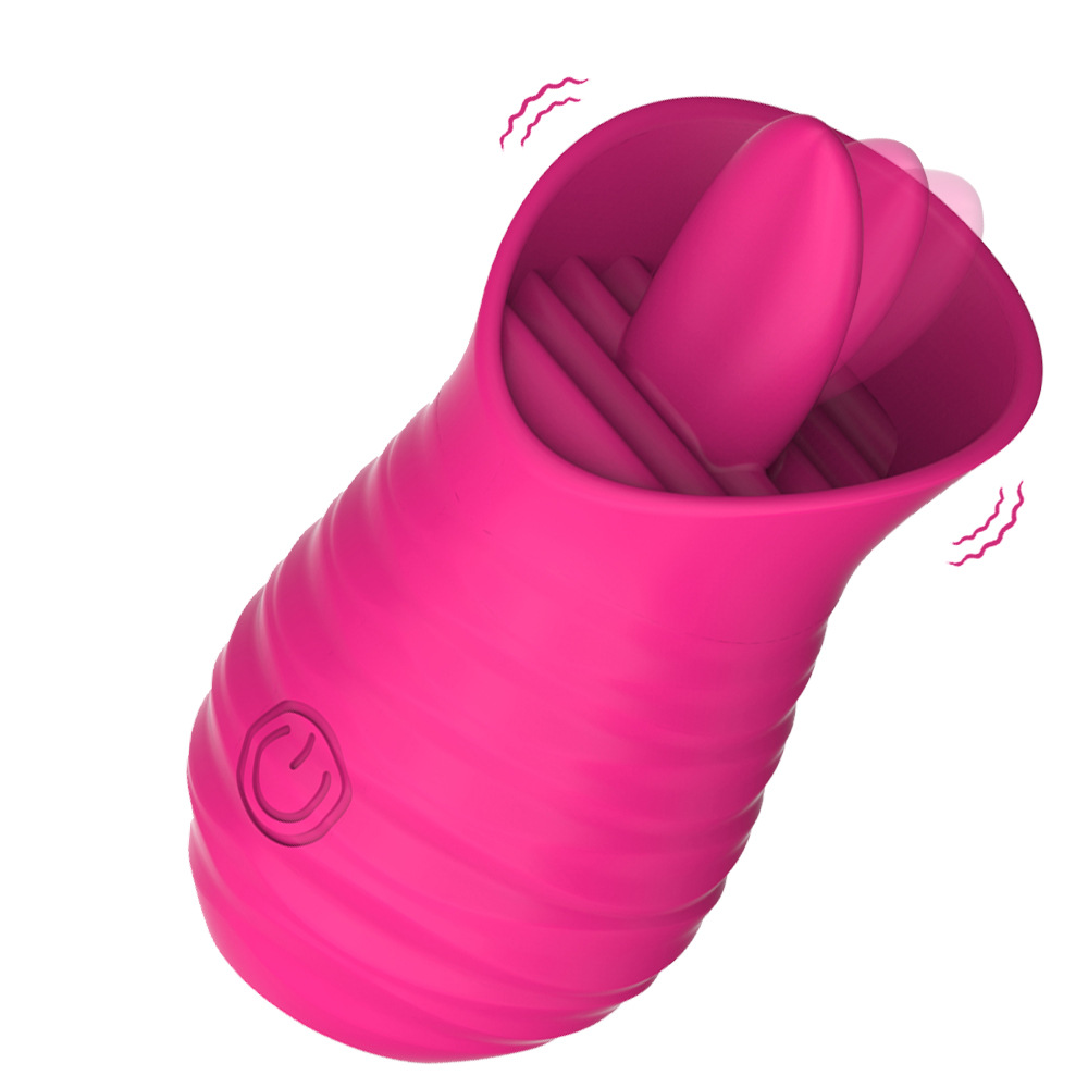 The second-generation charging ten-frequency, tone-licking, female masturbation, honey bean stimulation, massage and teasing adult products full figure