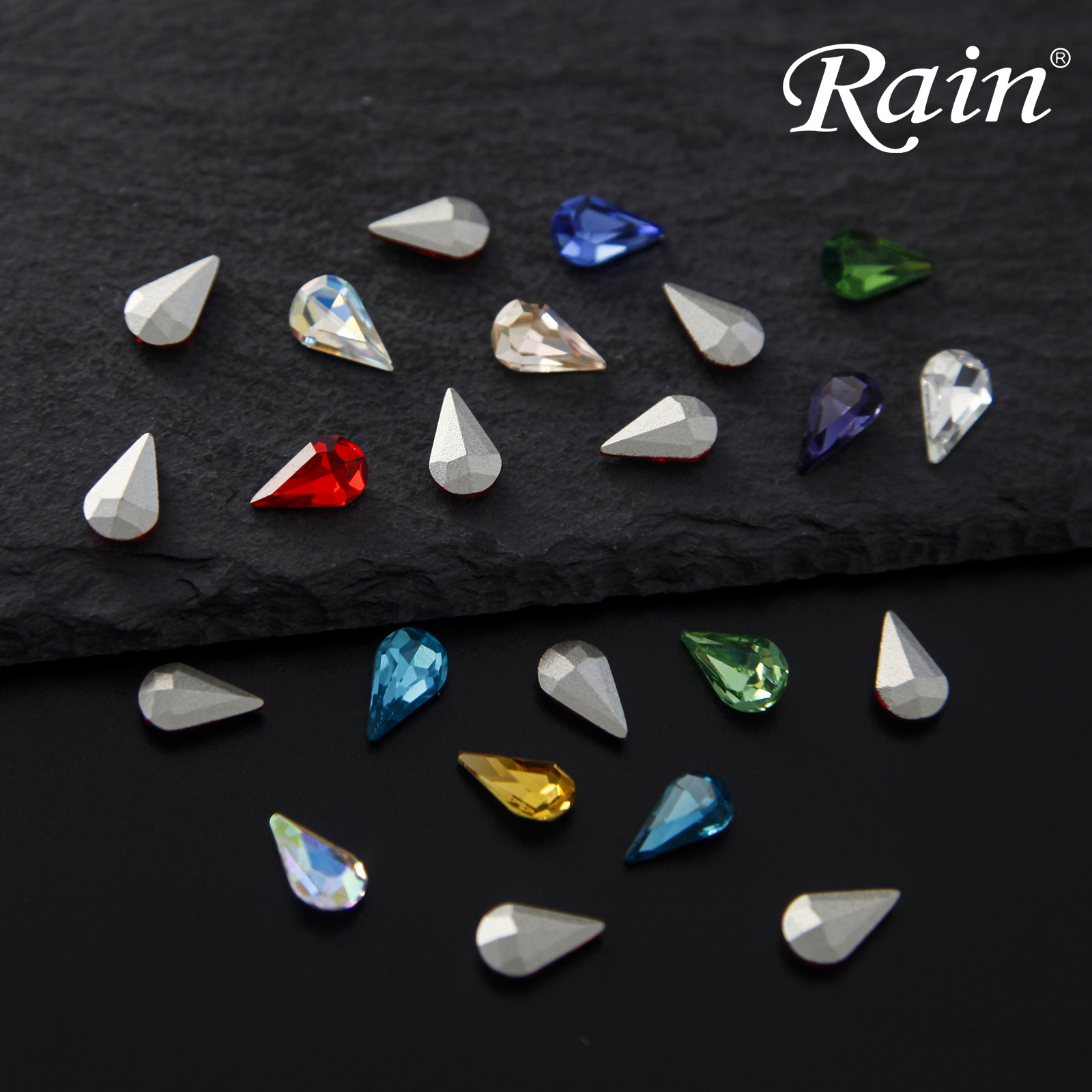 Wholesale of waterdrop melon seeds, diy jewelry accessories, materials, pointed-bottom irregular-shaped drills, nail art, and glass drills from the manufacturer Application Scenario