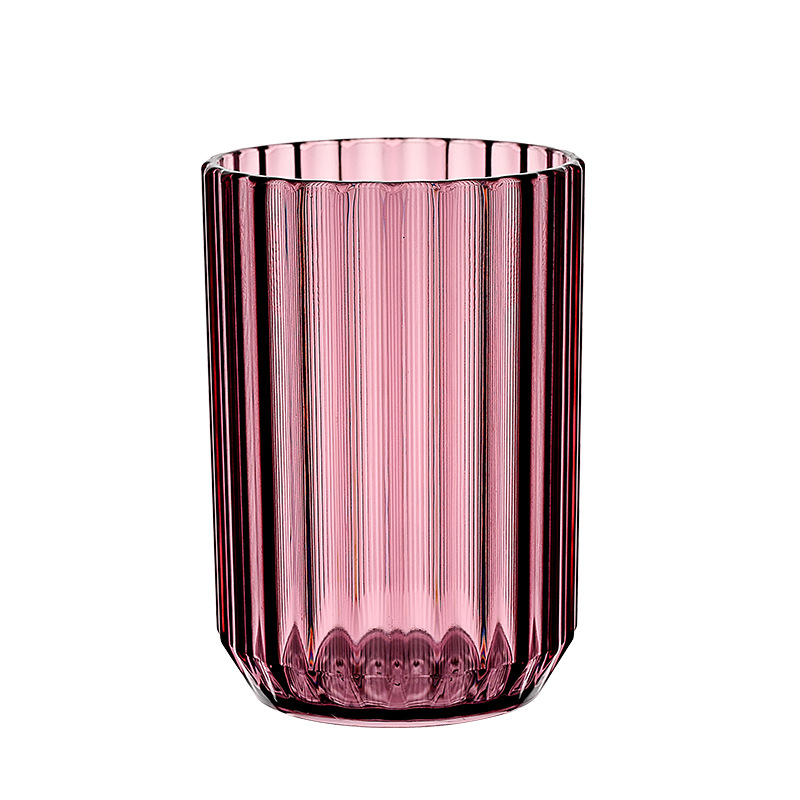 Transparent thickened washbasin cup, hotel brushing cup, homestay toothbrush cup, plastic cup, simple toothed cylinder without handle Item Picture
