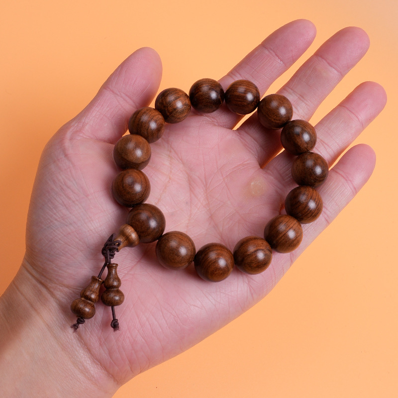Single-circle large-sized rosewood Buddhist prayer beads and cultural play bracelets for both men and women Specification image