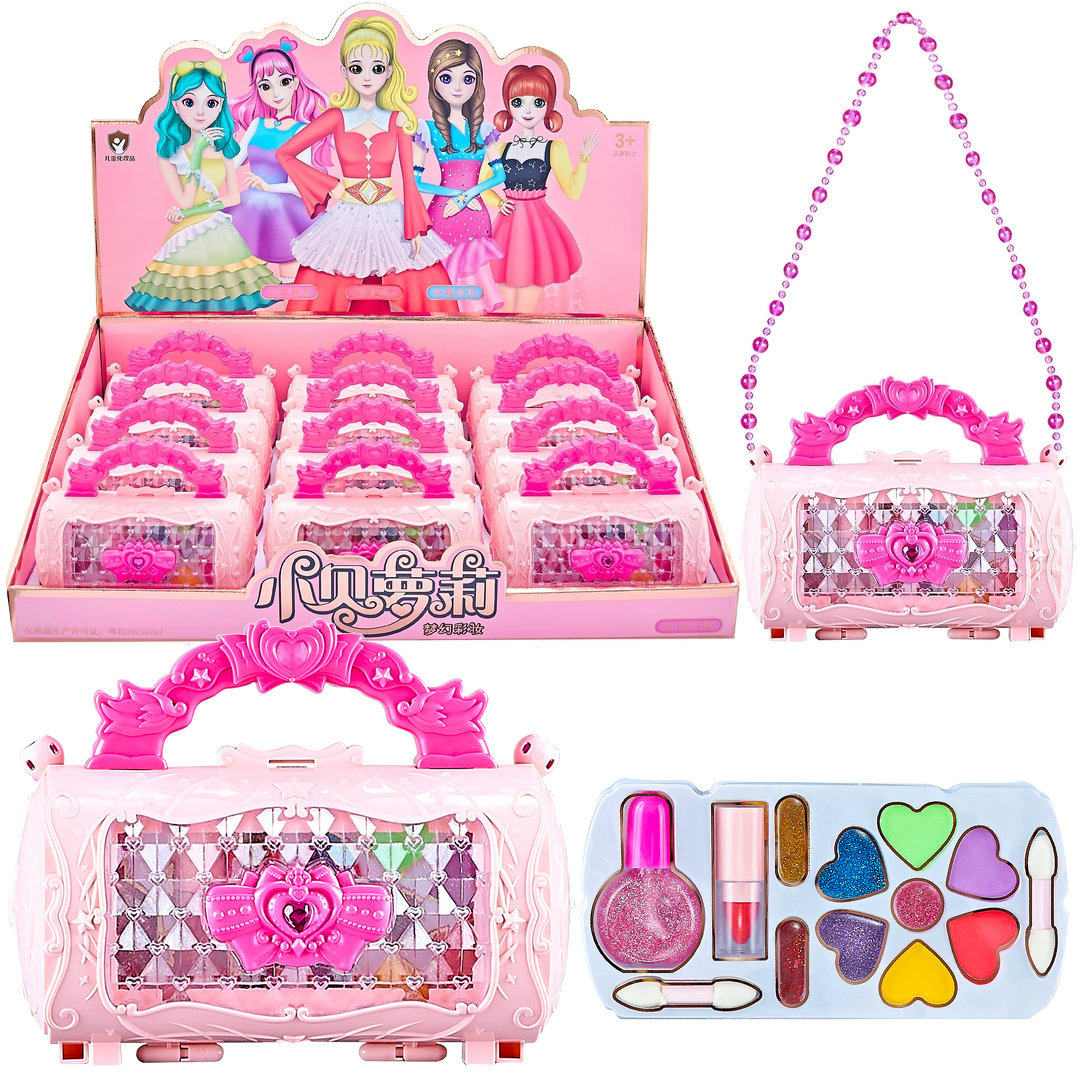 手提包彩妆单肩包1688-036A女孩化妆美妆盒儿童展示盒玩具批发