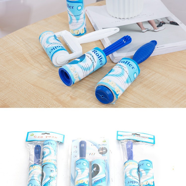 Dust-removing roller brush, dust-removing paper, coat dust-removing detachable clothes dust-removing device wholesale, creative roller dust-removing roller paper full figure