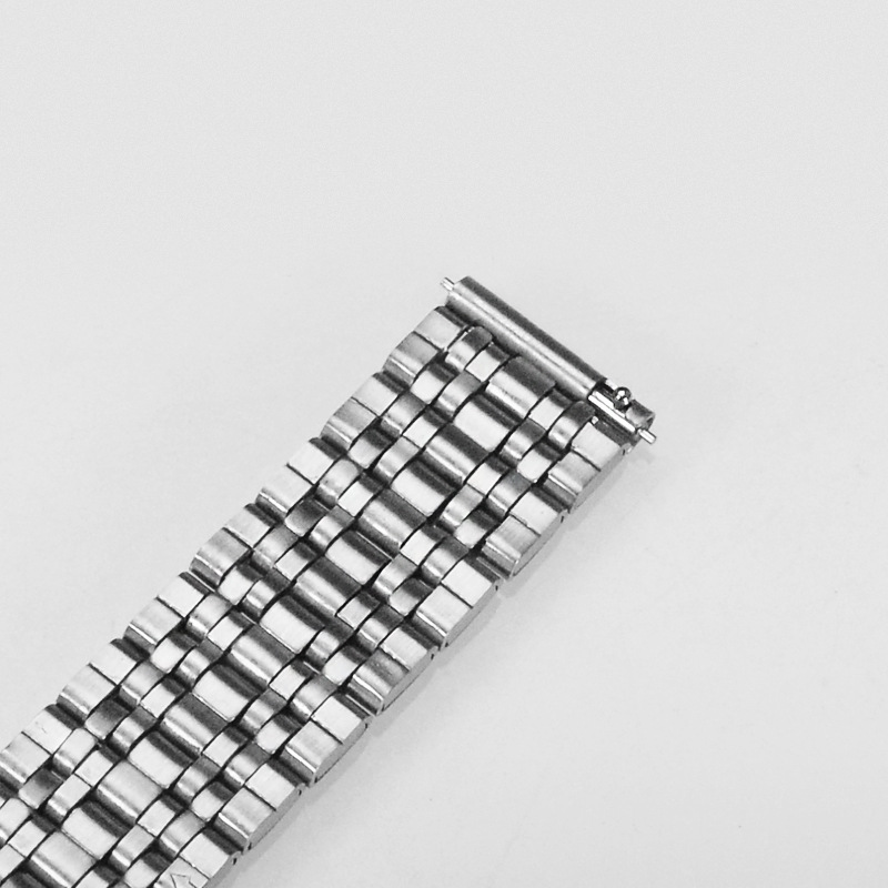 Compatible with Huawei, Samsung and Xiaomi universal quick-release seven-bead stainless steel watch band, double snap metal bracelet 182022 Specification image
