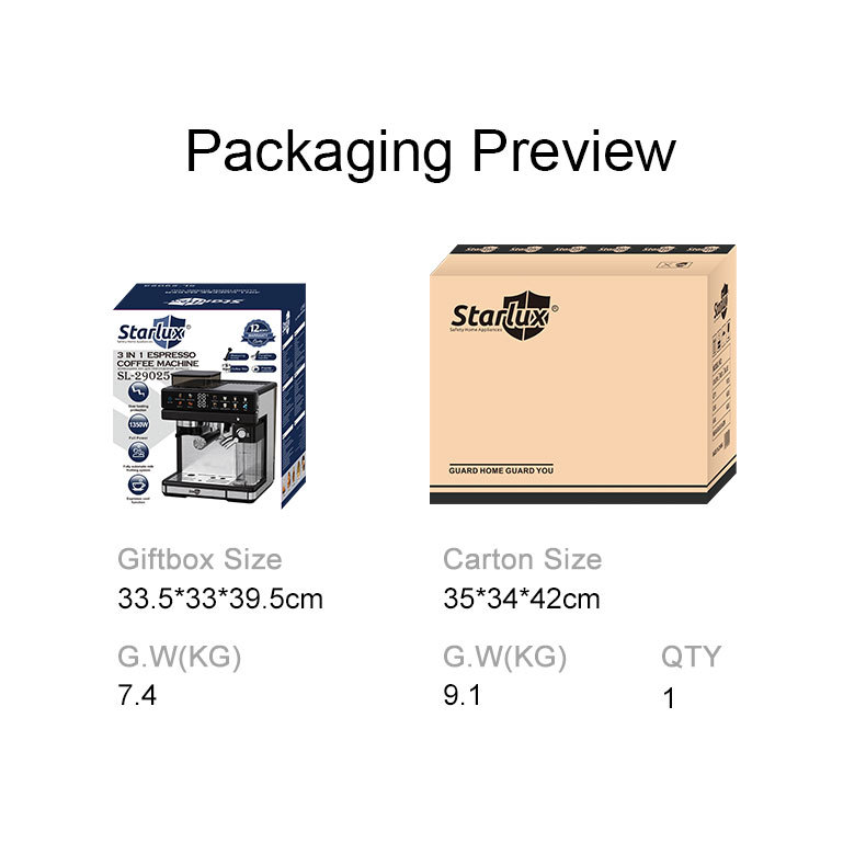 starlux意式咖啡机研磨机牛奶箱家用自动咖啡机coffee machine详情10