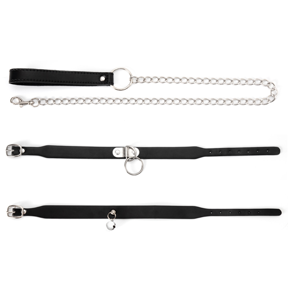 Adult sexy sm products bell pu collar female slave love toy bondage Item Picture