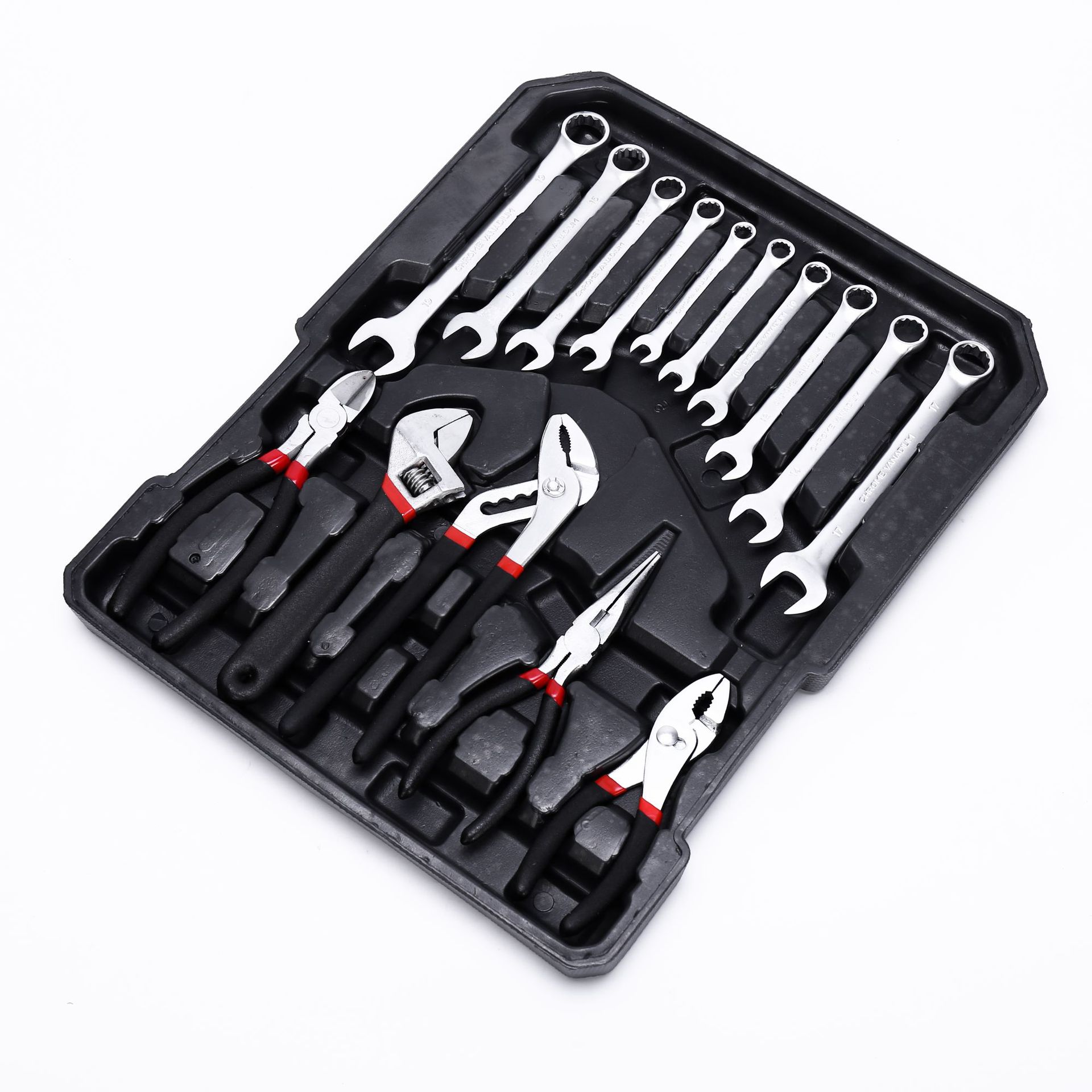 Hardware Tools Manual Maintenance Wrench Set 187 Sets Household Auto Repair Tools Aluminum Box Set In Stock Specification drawing