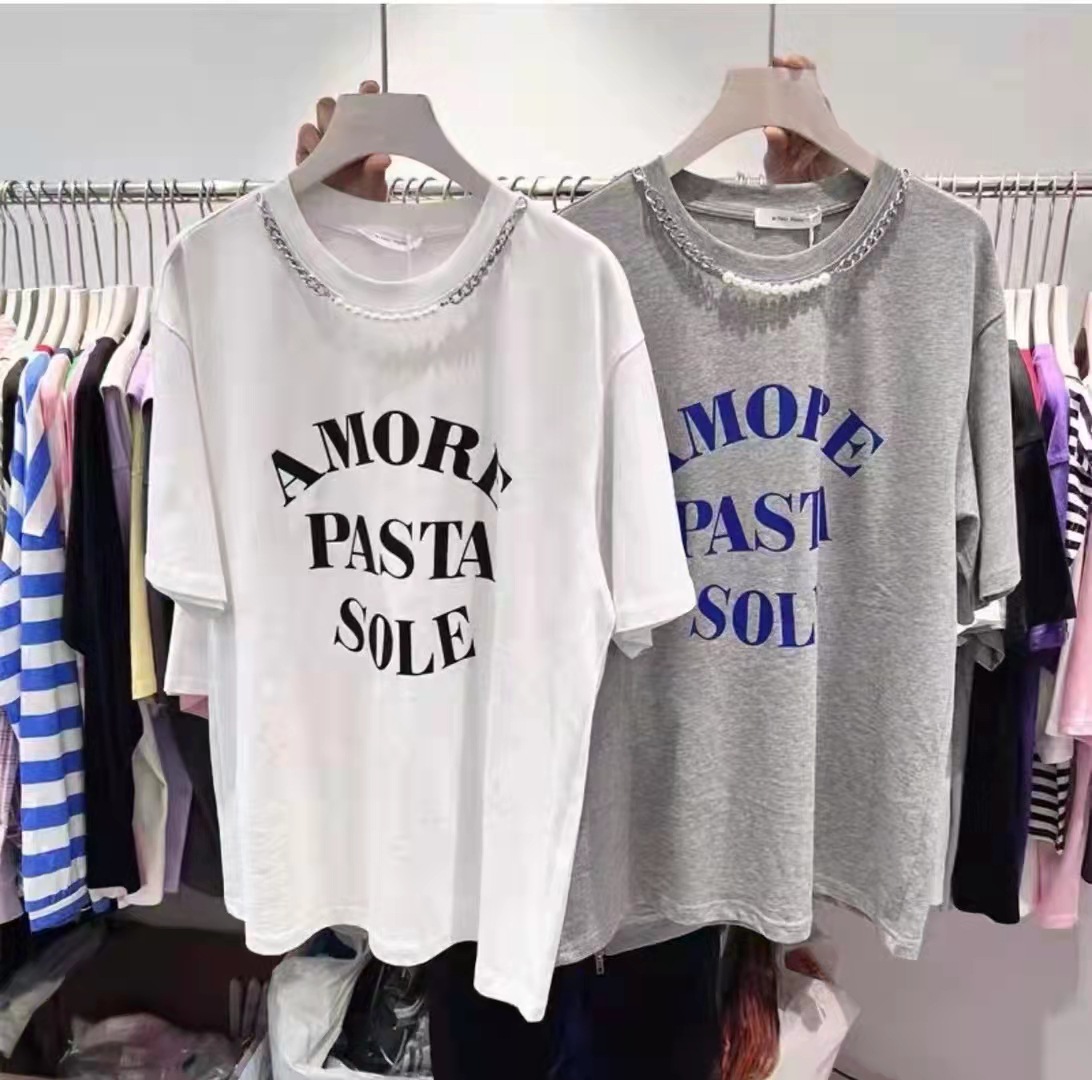 New Korean-style casual women's round-neck base layer tops, pure cotton short-sleeved T-shirts, wholesale from street stalls details Picture