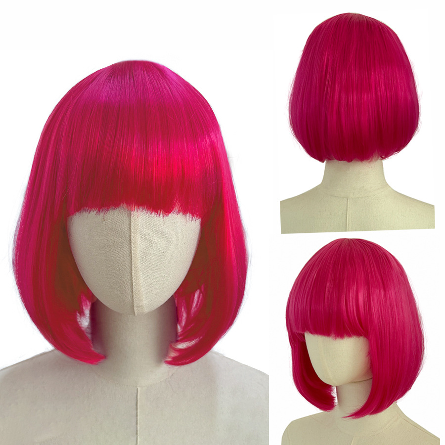 假发/非洲假发/假发女士短款时尚/假发帽子/发模产品图