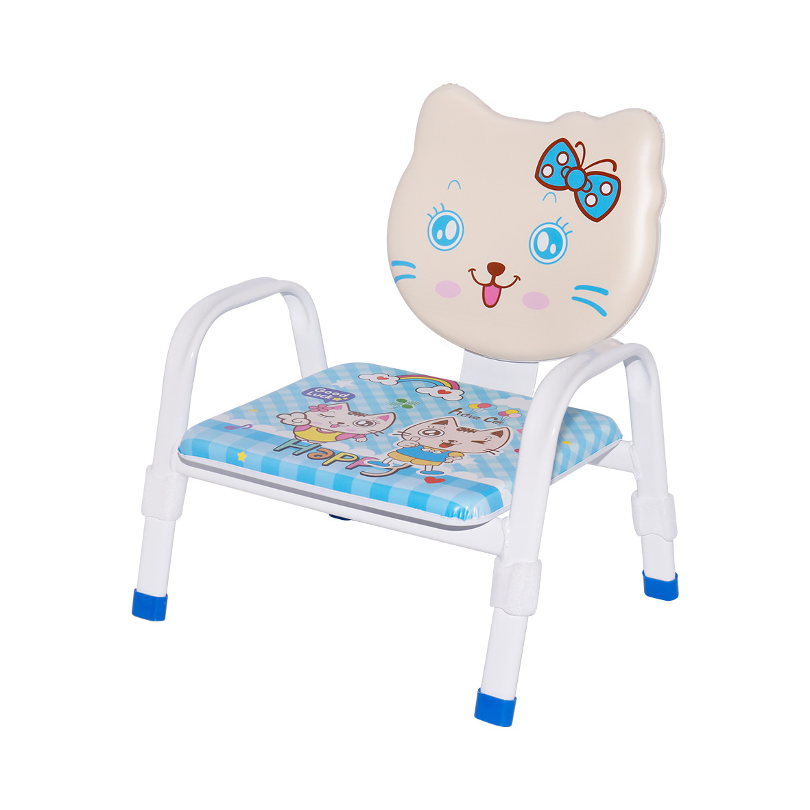 婴儿童猫头宝宝椅带餐盘吃饭便携靠背椅详情图3
