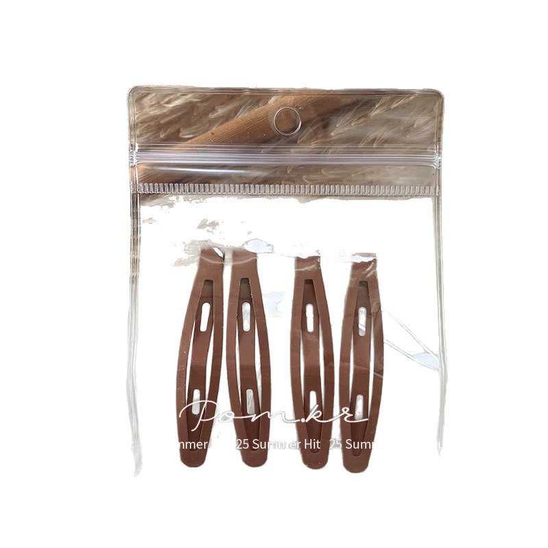 New Korean-style simple one-line hair clip, children's side fringe hair clip, versatile girl forehead bye-bye hair accessory for girls Item Picture