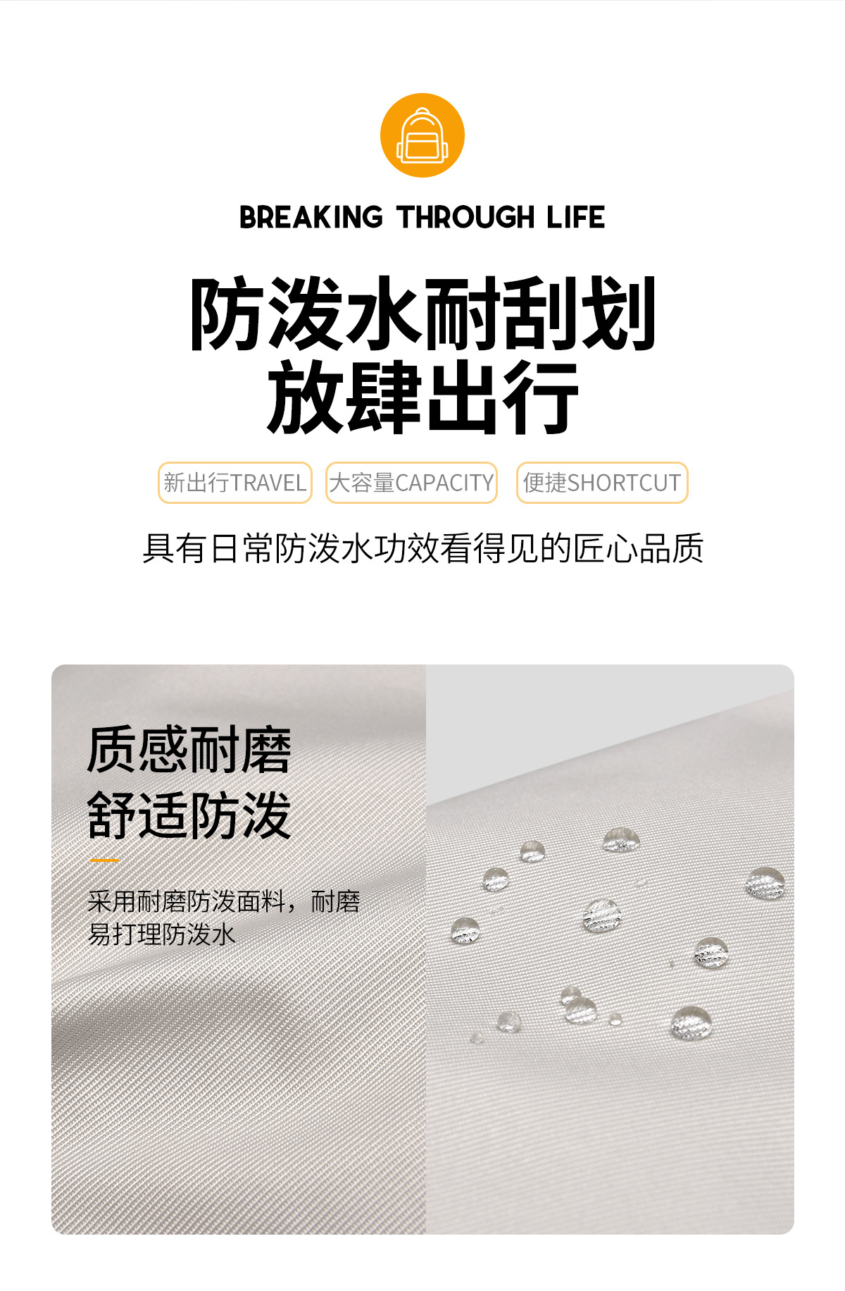 新款跨境男女双肩包初高中学生书包休闲情侣背包大容量大学生书包详情18
