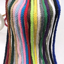厂家直销5MM彩色八股棉绳手工DIY编织装饰服装辅料束口抽绳批发