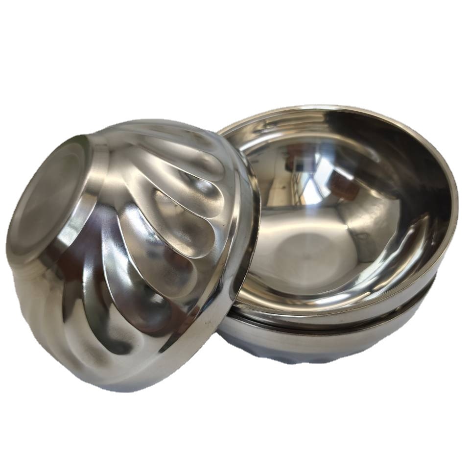 Lily Bowl, children's bowl, stainless steel bowl, Double-layer colored bowl, heat-insulating vacuum insulated bowl, soup bowl, anti-drop bowl, 2-yuan store Item Picture