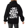 Cross-border foreign trade Tuislay women's large-sized pullover sweatshirt with back printing and cute pattern hooded sweatshirt Item Picture
