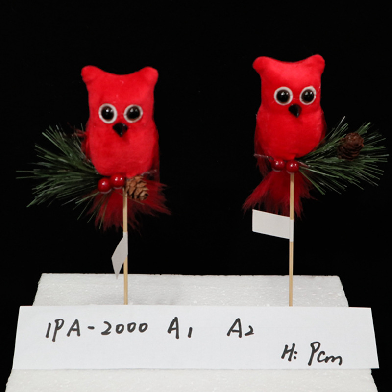 The 2023 new Christmas Owl, Snowman, Elf, Old Man and Elk flower arrangement series is universal and cute Specification image