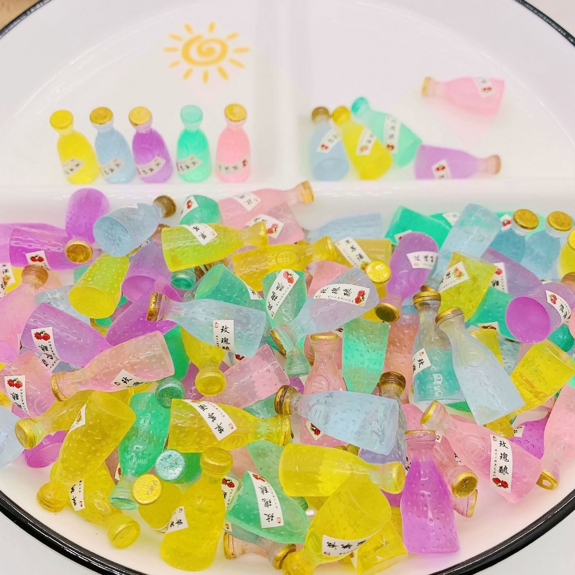 混款仿真微缩迷你食玩饮料瓶小酒瓶diy立体瓶子摆件批发树脂配件详情2