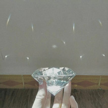  水晶钻石摆件 透明七彩钻玻璃家居装饰品大钻石厂家批发