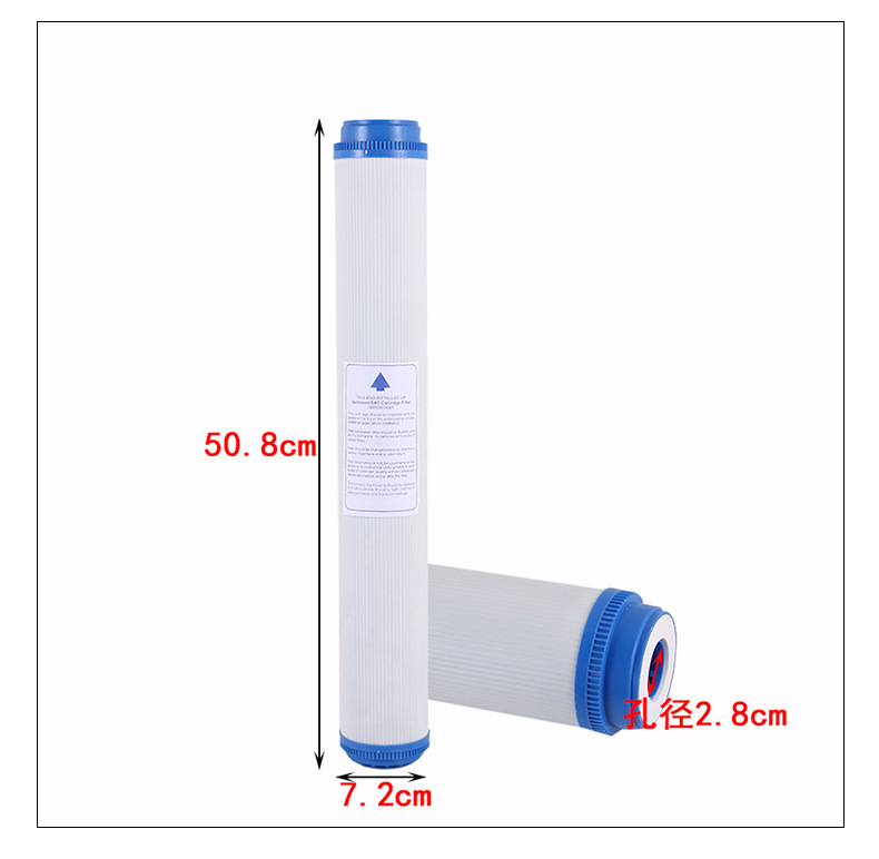 20-inch UDF granular activated carbon filter household water purifiers accessories in addition to the residual chlorine Householdwaterpurifieraccessories Specification image