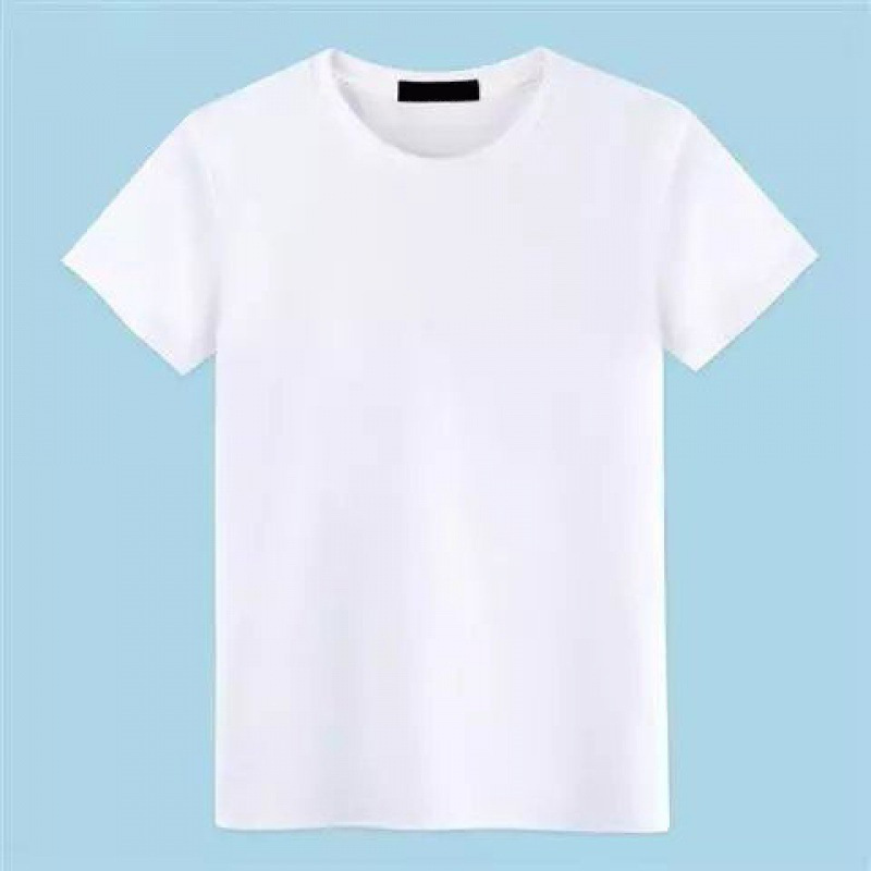 短袖T恤男纯色素色纯黑色全黑全白简单丅夏季纯白体恤上衣服半袖详情图3