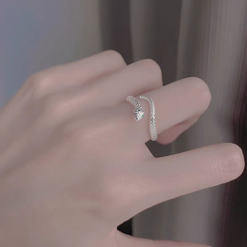 The exquisite and delicate little snake ring for women, a unique fingertip accessory, and a tail ring with a niche design that can be adjusted in summer Application Scenario