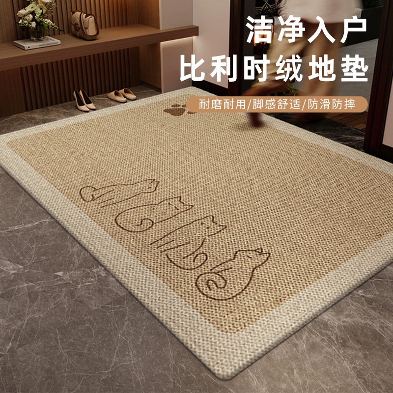 家用进门口地垫入户门垫防滑脚垫子门厅客厅踩脚地毯新款轻奢现代