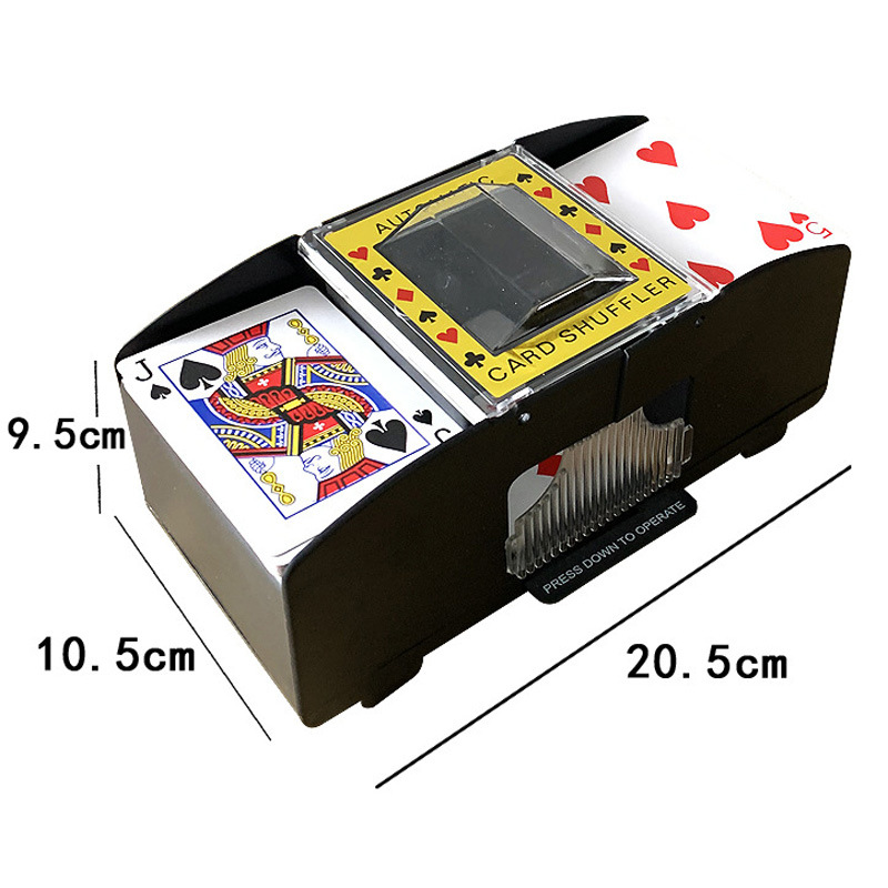 扑克自动洗牌机电动洗牌器发牌机黑杰克桌游塑料洗发牌器详情图1